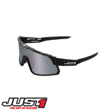 Black/Black with Dark Grey Mirror Lens